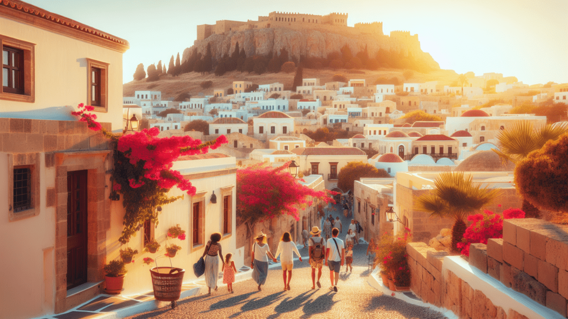 Stadt Lindos auf Rhodos