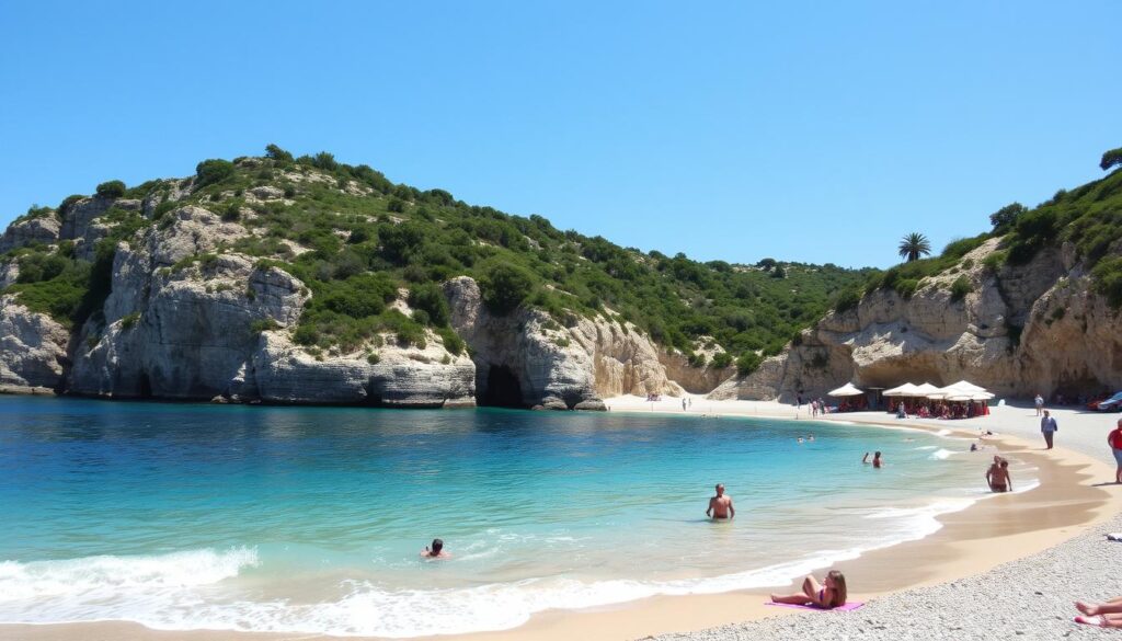 Griechische Küste im Mai Temperaturen