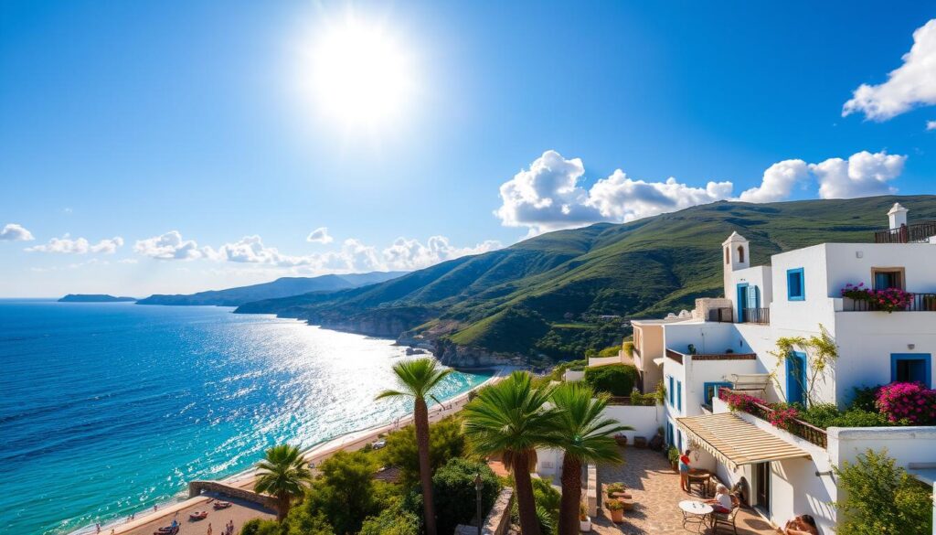 Sonnenstunden in Griechenland im Mai