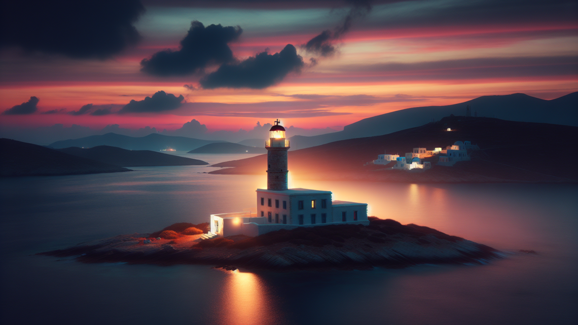 Beobachtung des Sonnenaufgangs am Leuchtturm Armenistis auf Mykonos