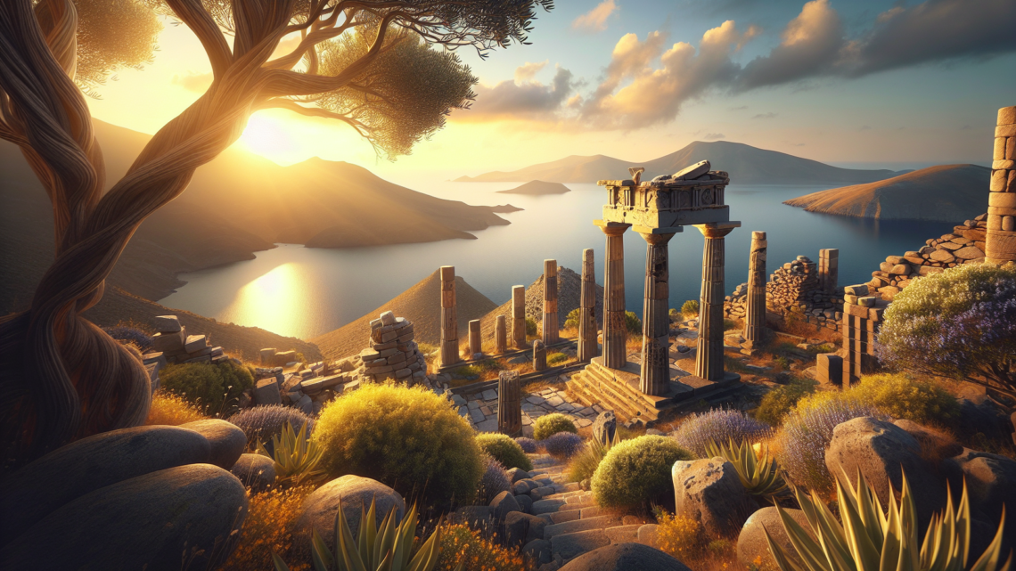 Besichtigung der antiken Spuren auf der Vulkaninsel Nisyros