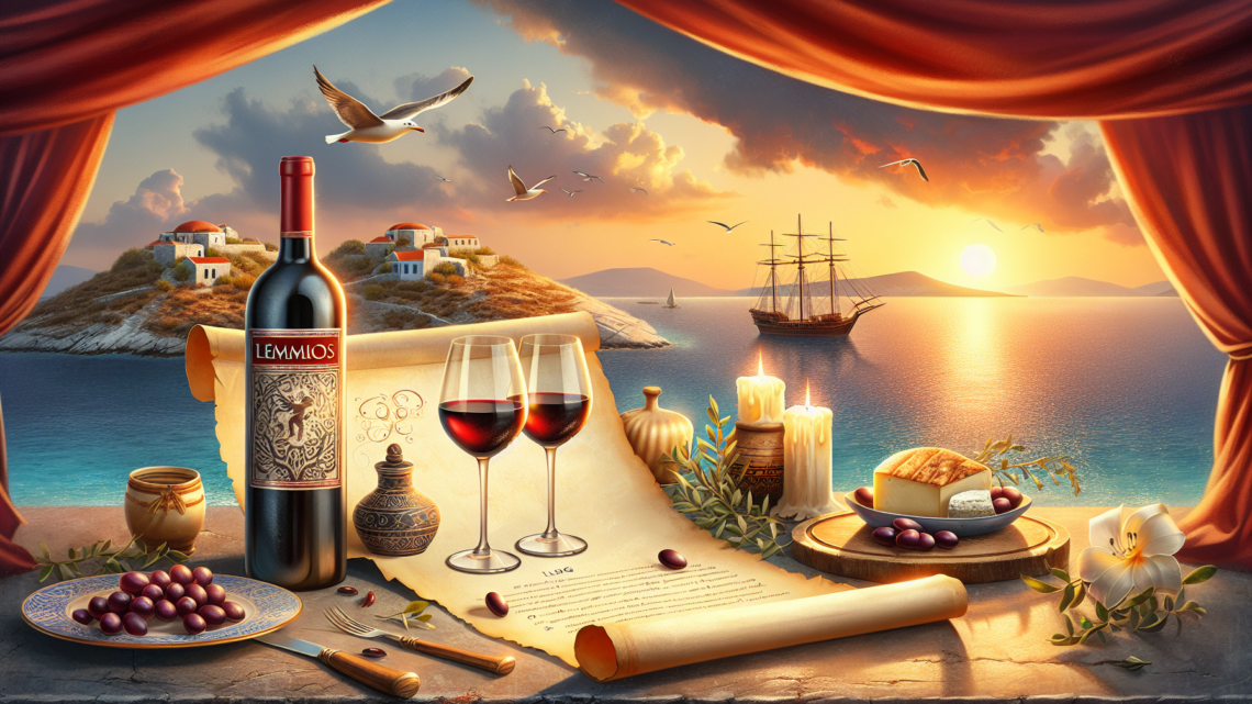 Verkostung des „roten Weins der Götter“ von Lemnos