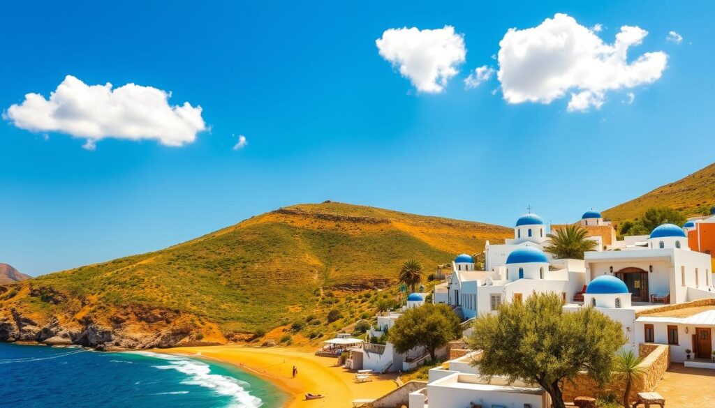 Griechische Wetterbedingungen im Juni