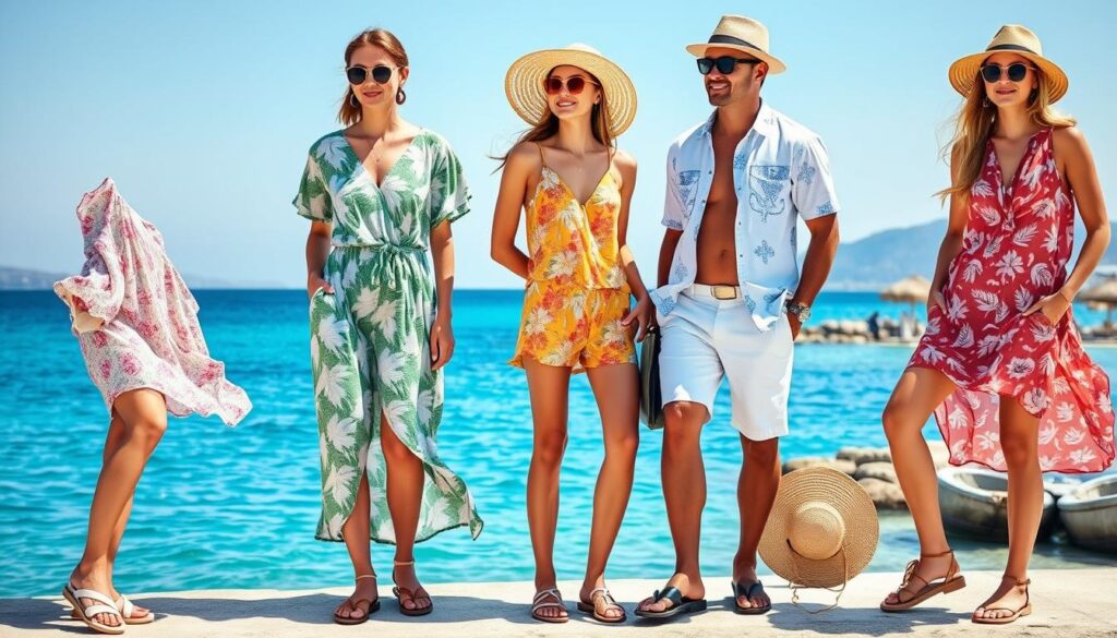 Sommermode für Griechenland im Juni