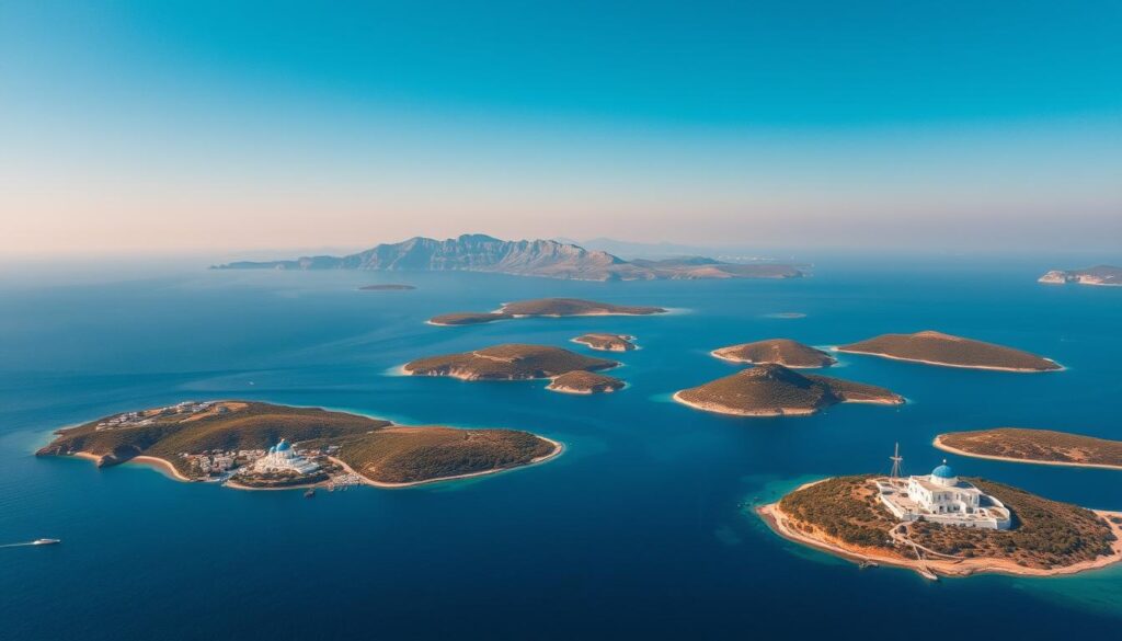 Überblick der griechischen Inselgruppen Überblick der griechischen Inselgruppen