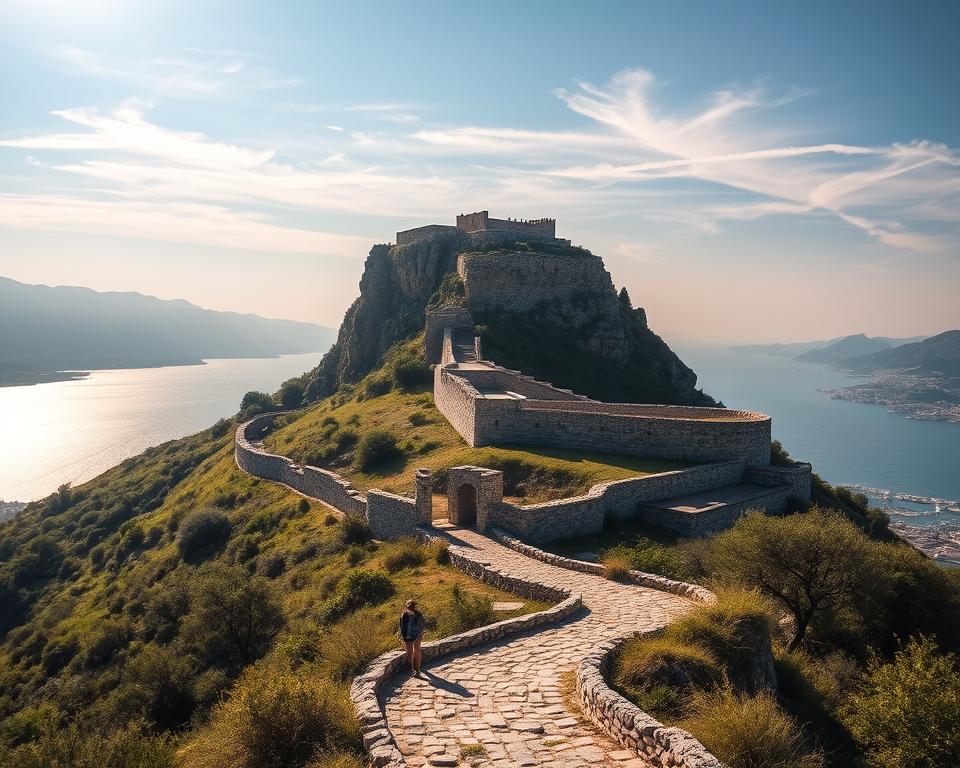 Akrokorinth Festung Landschaft