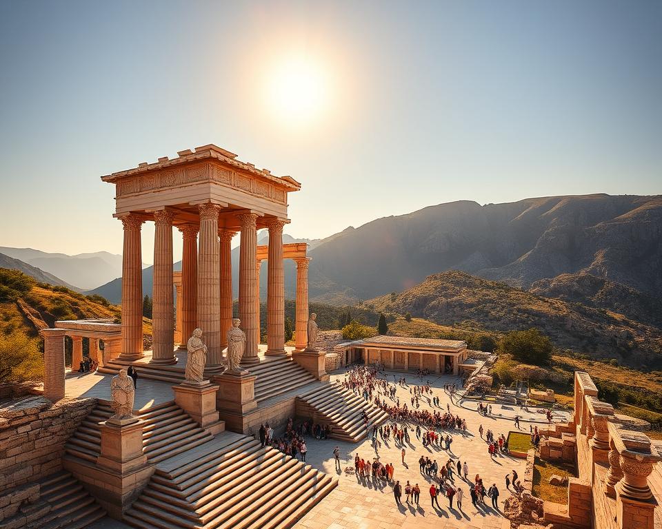 Apolls Heiligtum in Delphi Apolls Heiligtum in Delphi