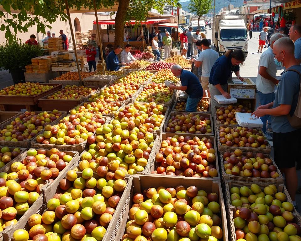 Export griechischer Kastanien