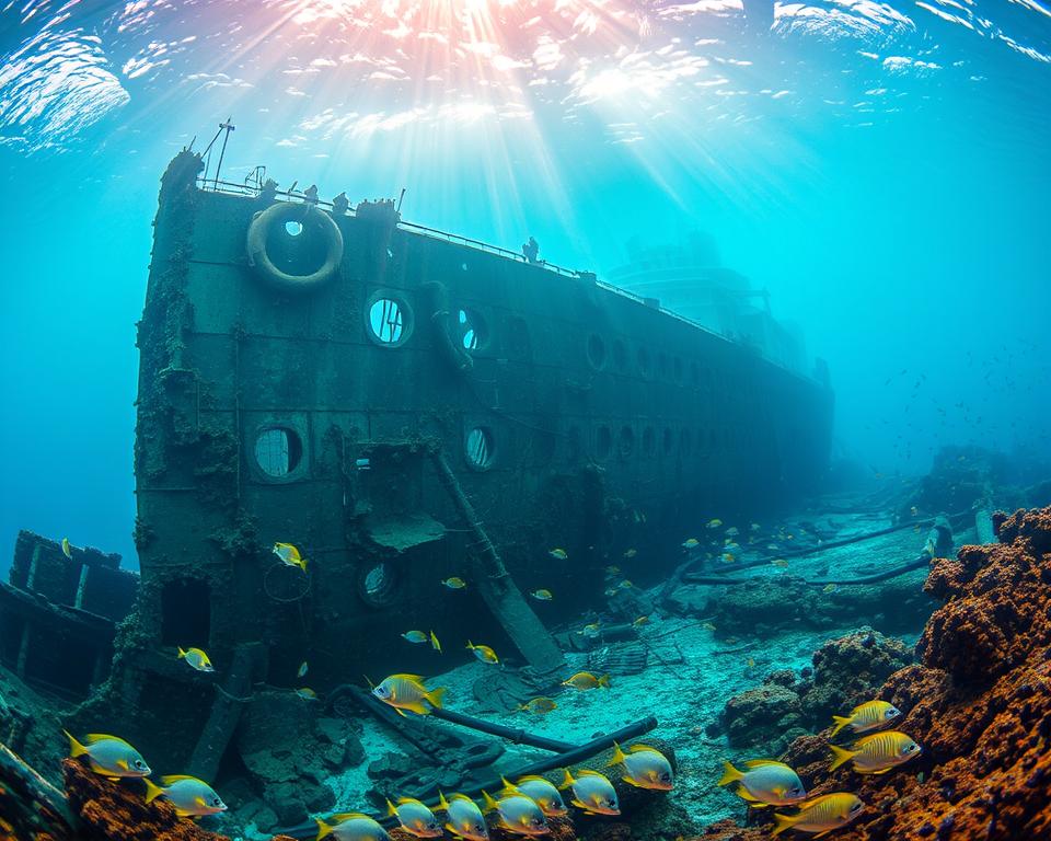 HMS Britannic Wrack bei Kea