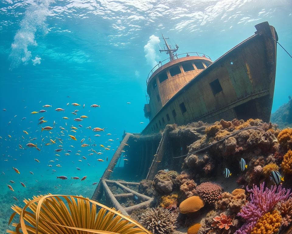 Marine Ökosysteme an Schiffswracks