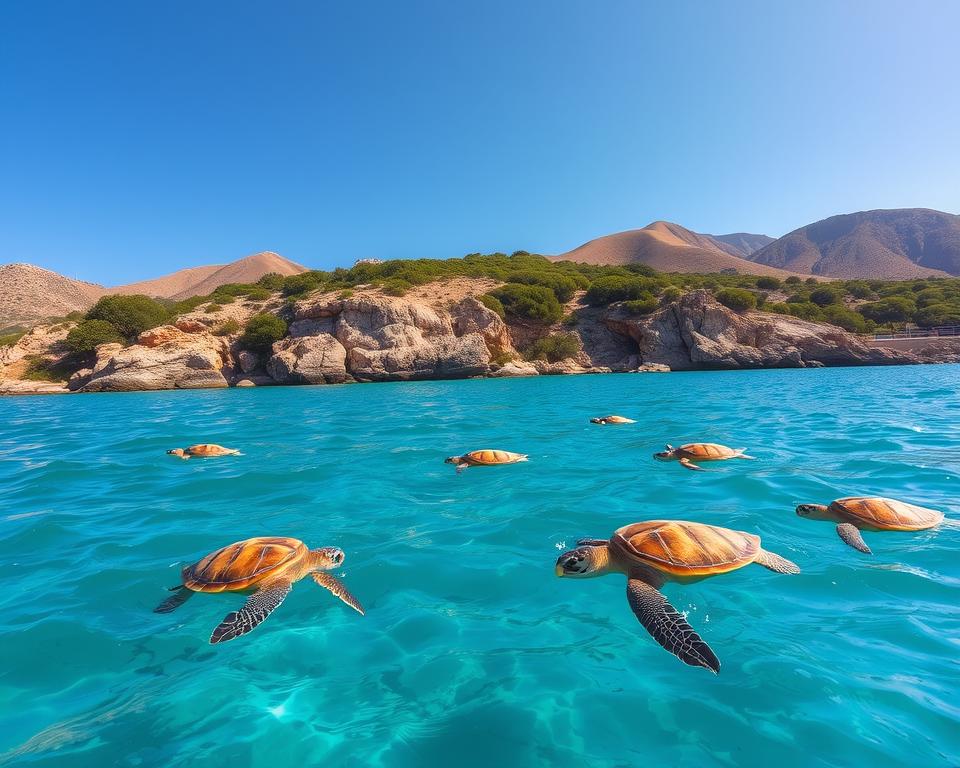 Meeresschildkröten auf Kreta Meeresschildkröten auf Kreta