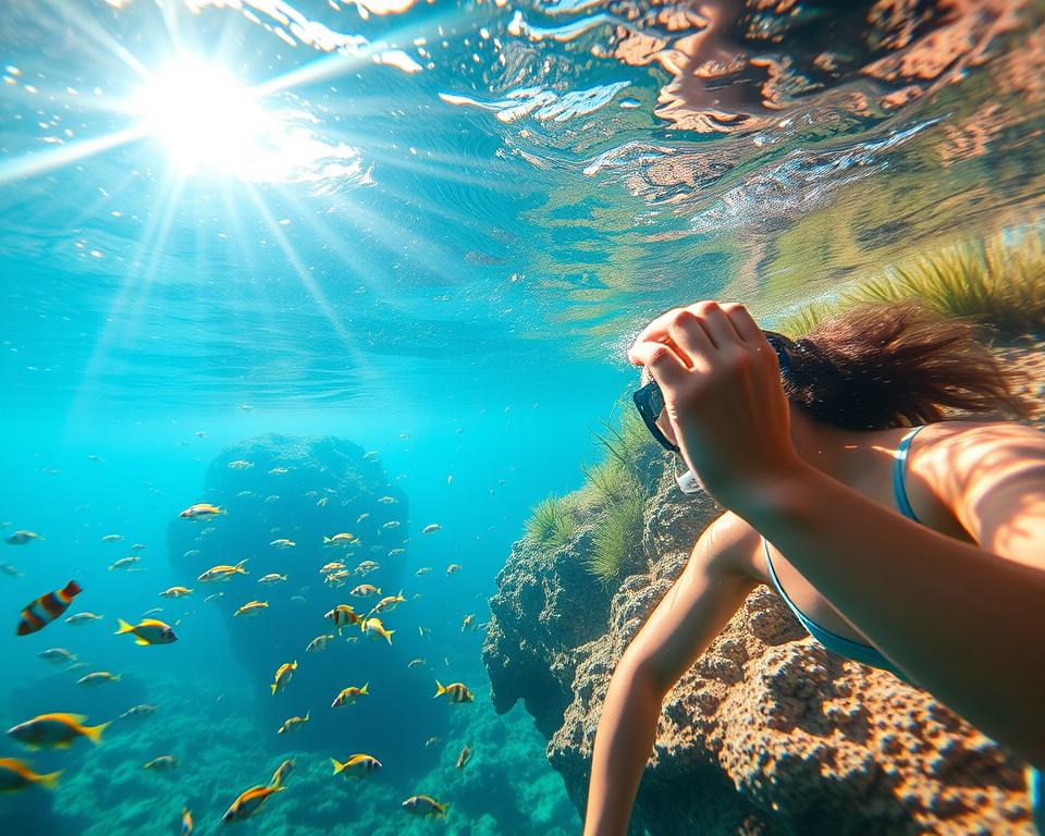 Schnorcheln in Griechenlands Gewässern Schnorcheln in Griechenlands Gewässern