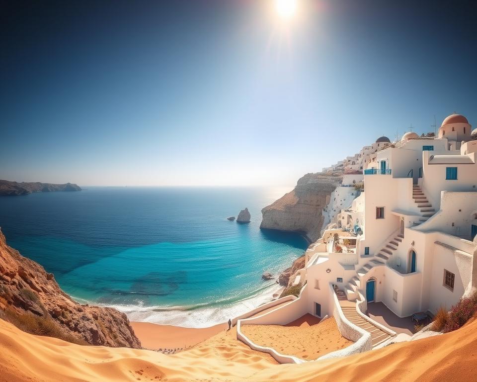 Strände Santorini Landschaft Strände Santorini Landschaft