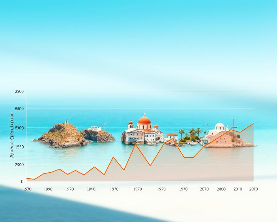 Temperaturvergleich griechische Inseln im Oktober