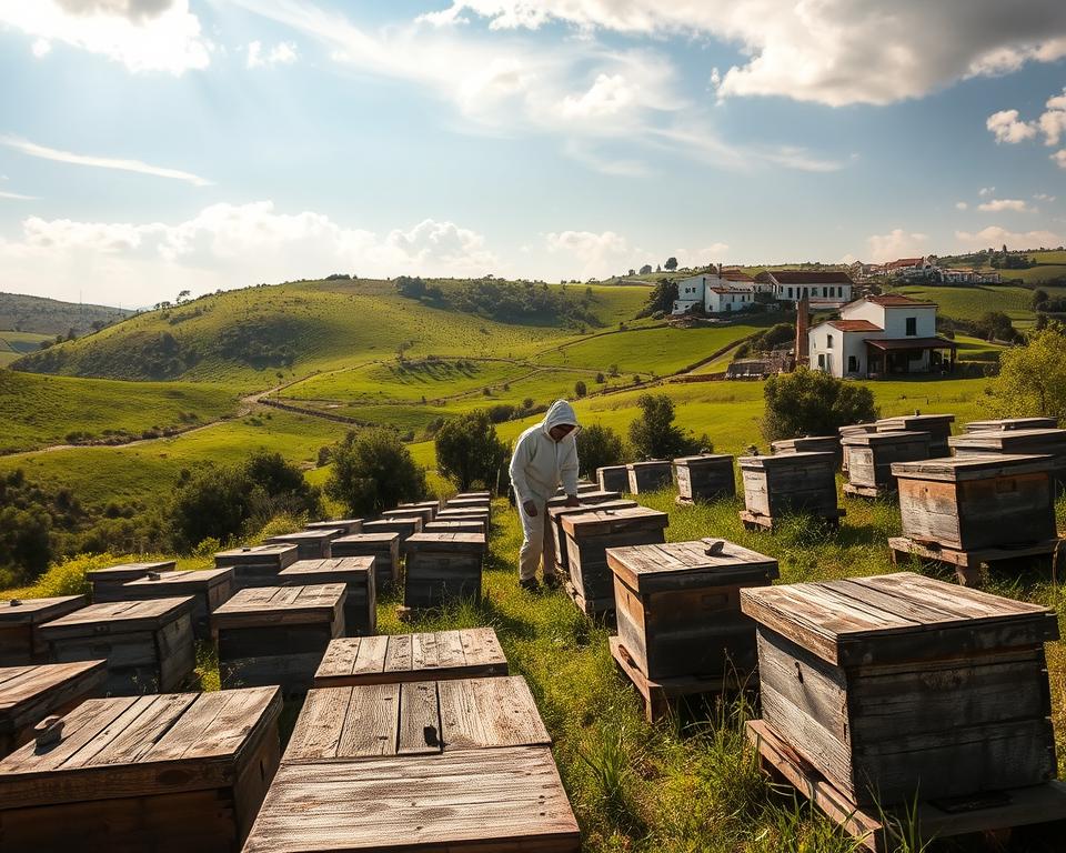 Traditionelle Bienenzucht in Griechenland Traditionelle Bienenzucht in Griechenland