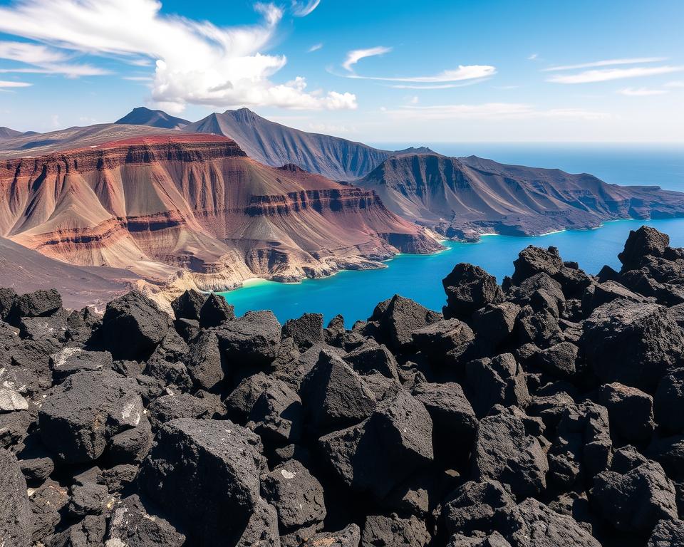 Vulkangestein Santorini