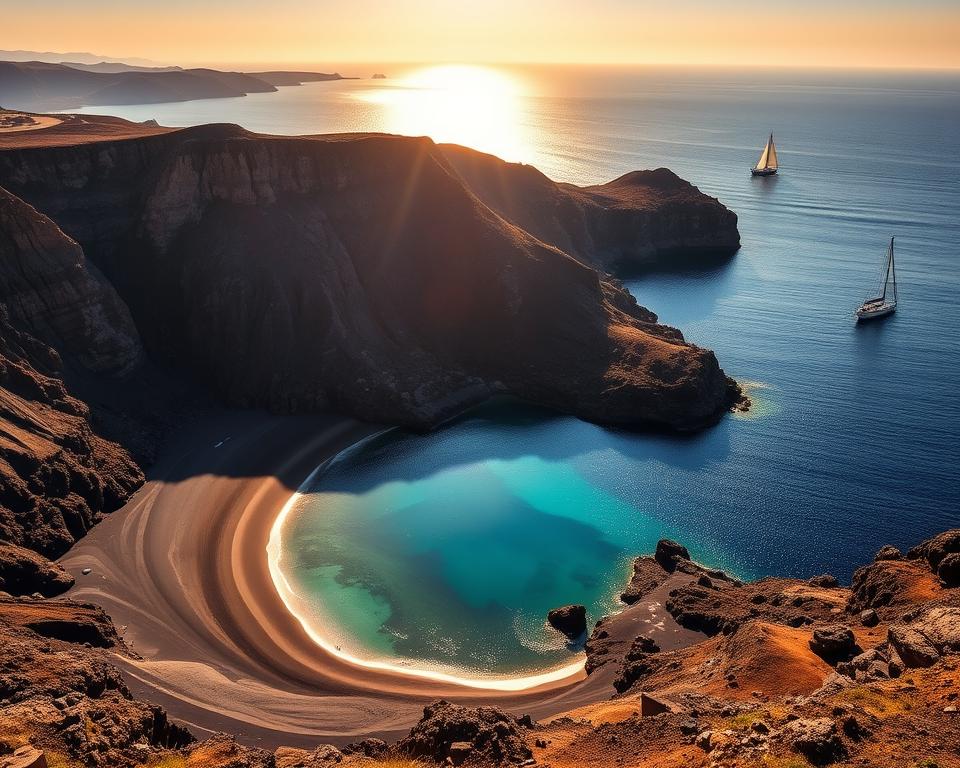 Vulkanische Strände Santorinis