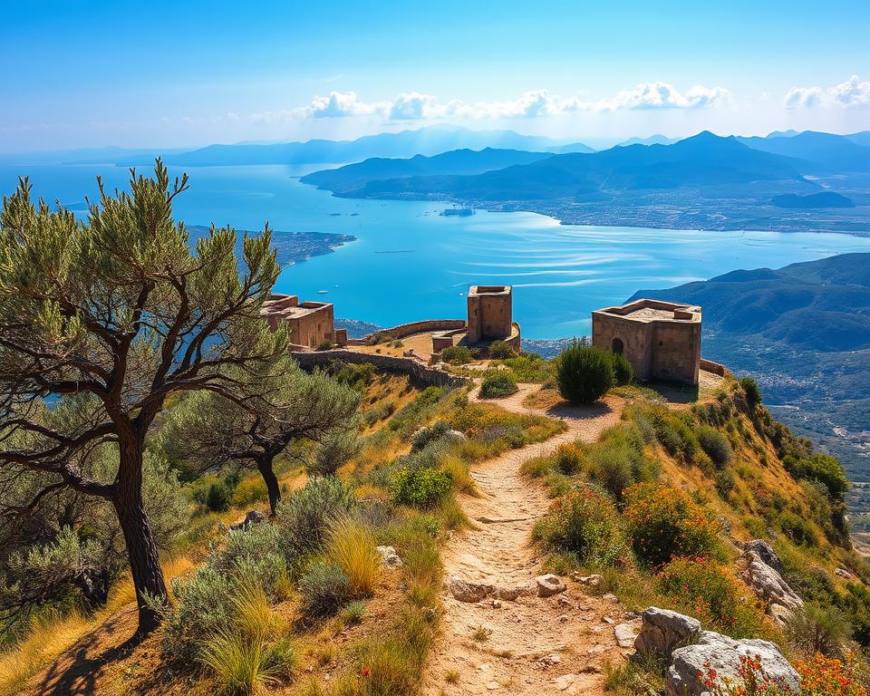 Wanderweg Akrokorinth Aussichtspunkte