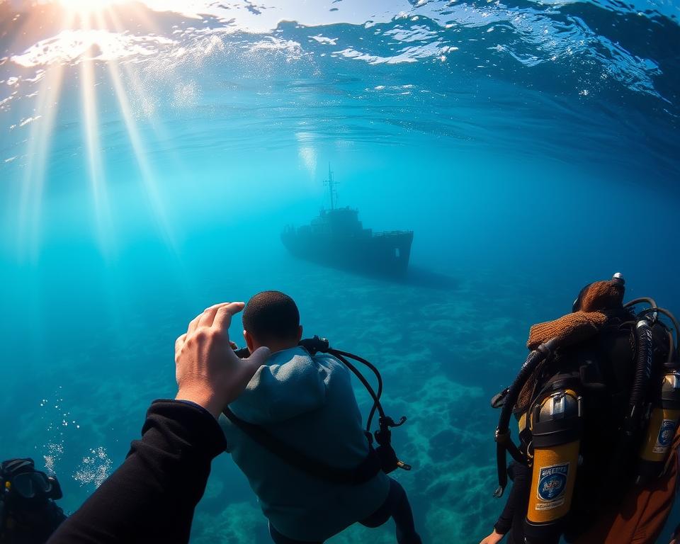 Wracktauchen Vorbereitung Griechenland
