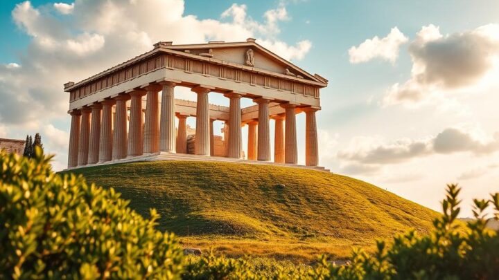 Der antike Tempel von Aegina Aphaia in Griechenland