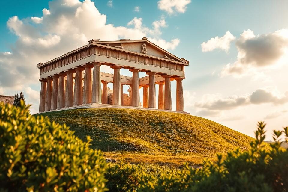 Der antike Tempel von Aegina Aphaia in Griechenland
