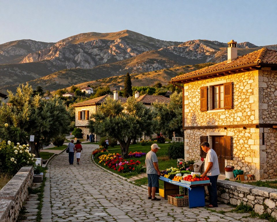Bergdörfer Korfu authentisches Dorfleben