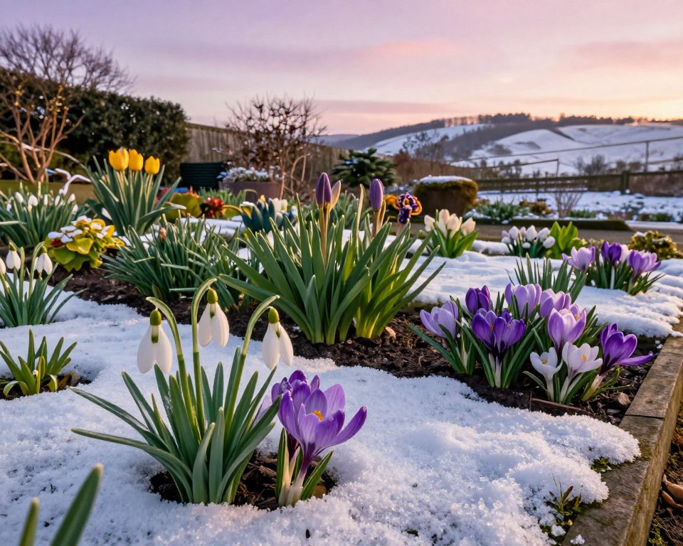 Frühblüher im Winterblüher Hochbeet