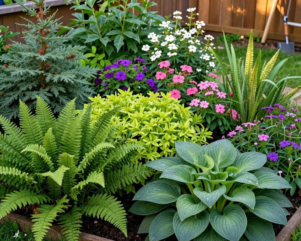 Immergrüne Stauden im Hochbeet