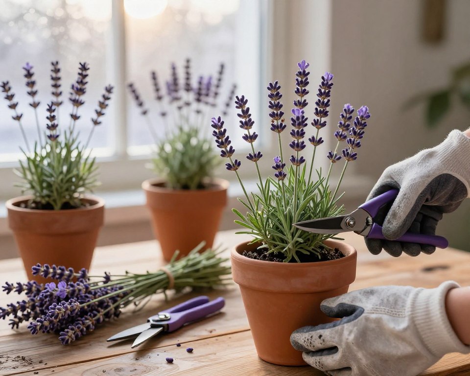 Lavendel Winterschnitt Technik