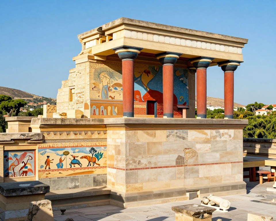 Minoische Palastanlage Knossos Architektur