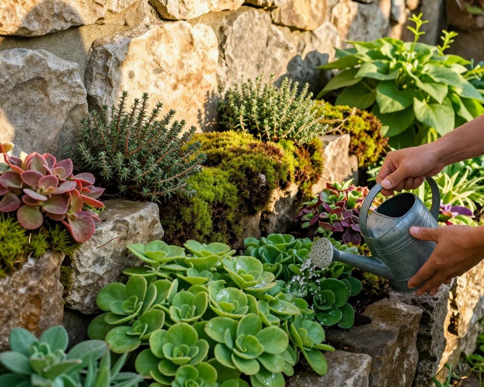 Pflege von Mauerfugenpflanzen