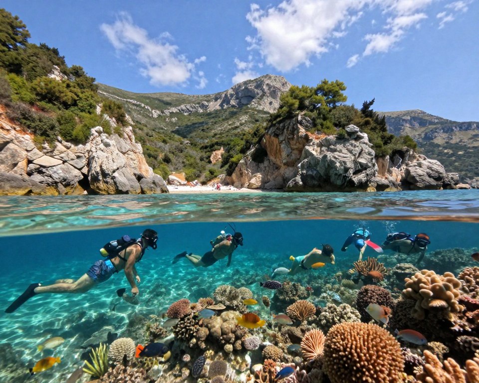 Schnorcheln Korfu versteckte Strände