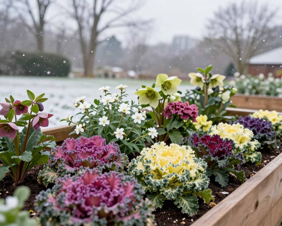 Winterharte Blumen im Hochbeet